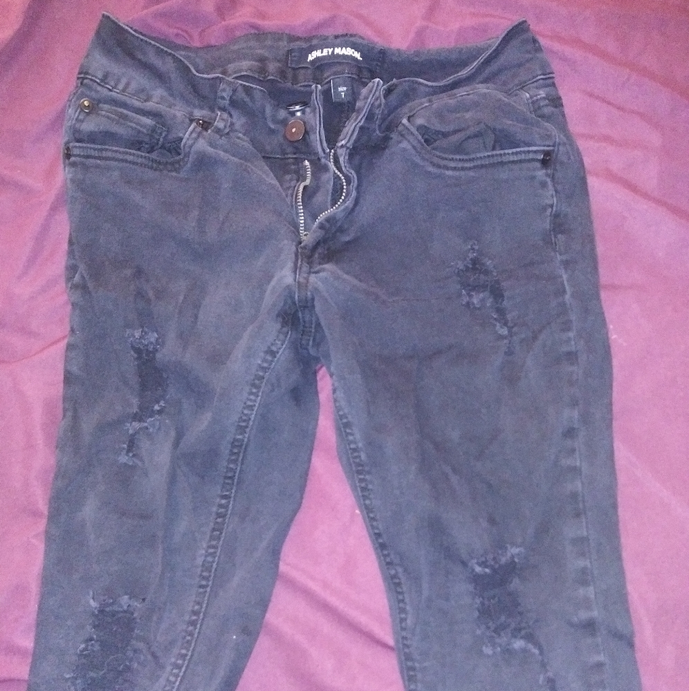 Ripped Black Jeans